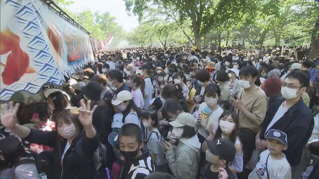 【Video】露店の出る中島公園、想定外の混雑で札幌市が来場を控えるよう呼びかけ
